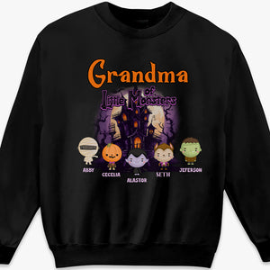 Grandma Of These Little Monsters - Family Personalized Custom Unisex T-shirt, Hoodie, Sweatshirt - Halloween Gift, Gift For Grandma, Grandpa