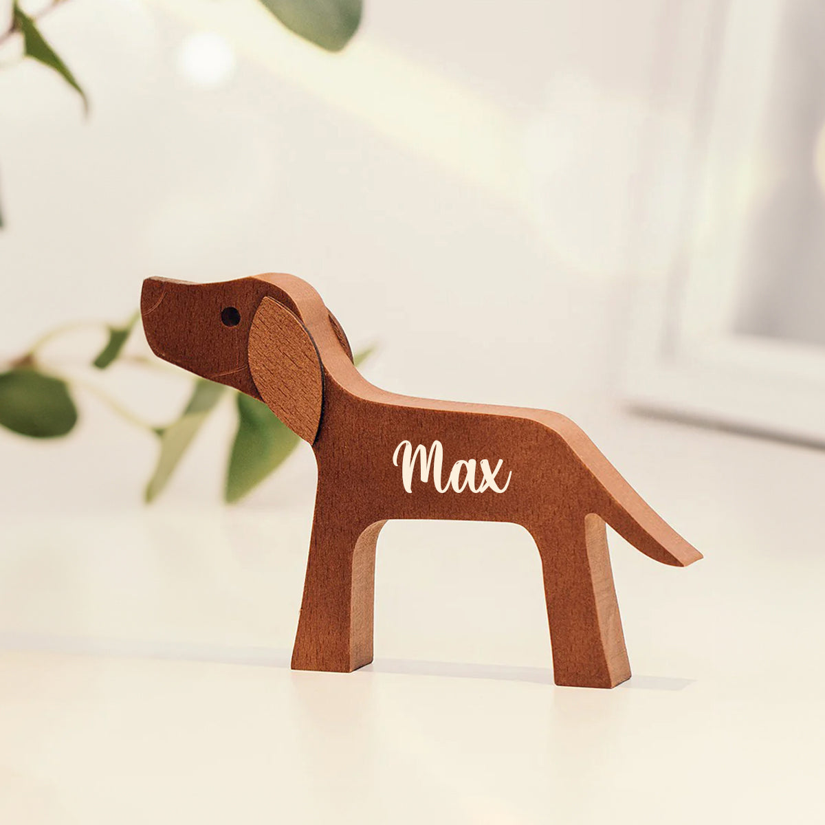 Personalized Custom Wooden Pet Carvings - Home Is Where The Paws Are - Gift For Pet Lovers - Wood Sculpture Table Ornaments, Carved Wood Decor
