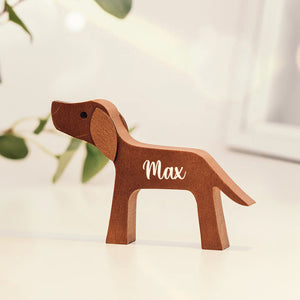 Personalized Custom Wooden Pet Carvings - Home Is Where The Paws Are - Gift For Pet Lovers - Wood Sculpture Table Ornaments, Carved Wood Decor
