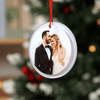 Custom Photo Lenticular Crystal Ornament - Personalized Anniversary Christmas Wedding Gifts For Husband And Wife, Him And Her - Merry & Mine