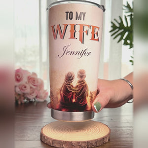 I Was Yours Since The Moment I Saw You - Couple Personalized Custom Tumbler - Gift For Couple, Husband Wife, Anniversary, Engagement, Wedding, Marriage Gift