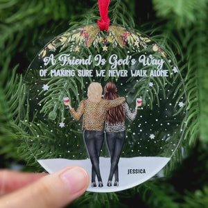 Make It A December To Remember - Bestie Personalized Custom Ornament - Acrylic Custom Shaped - Christmas Gift For Best Friends, BFF, Sisters