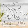 You Are My Heart, My Life - Couple Personalized Custom Puzzle Shaped Acrylic Plaque - Gift For Husband Wife, Anniversary