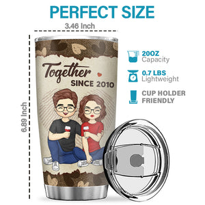 The One I Want To Annoy - Couple Personalized Custom Tumbler - Gift For Husband Wife, Anniversary