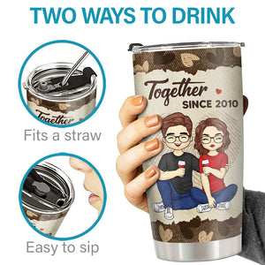 The One I Want To Annoy - Couple Personalized Custom Tumbler - Gift For Husband Wife, Anniversary