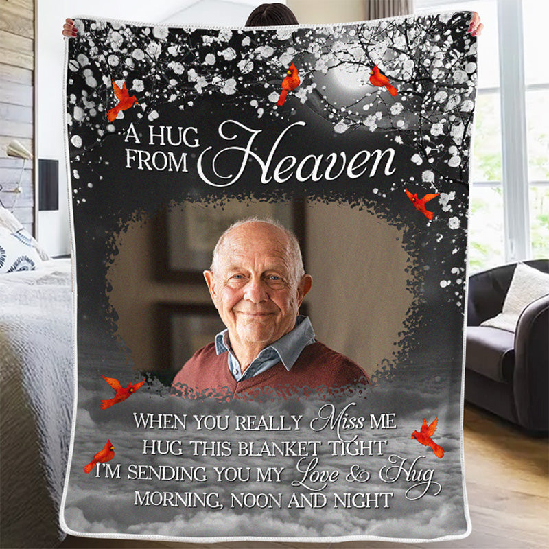 Custom Photo Blanket - Personalized Christmas Memorial Sympathy Gifts For Loss Of Mom, Dad - Your Love Will Always Be Our Guide