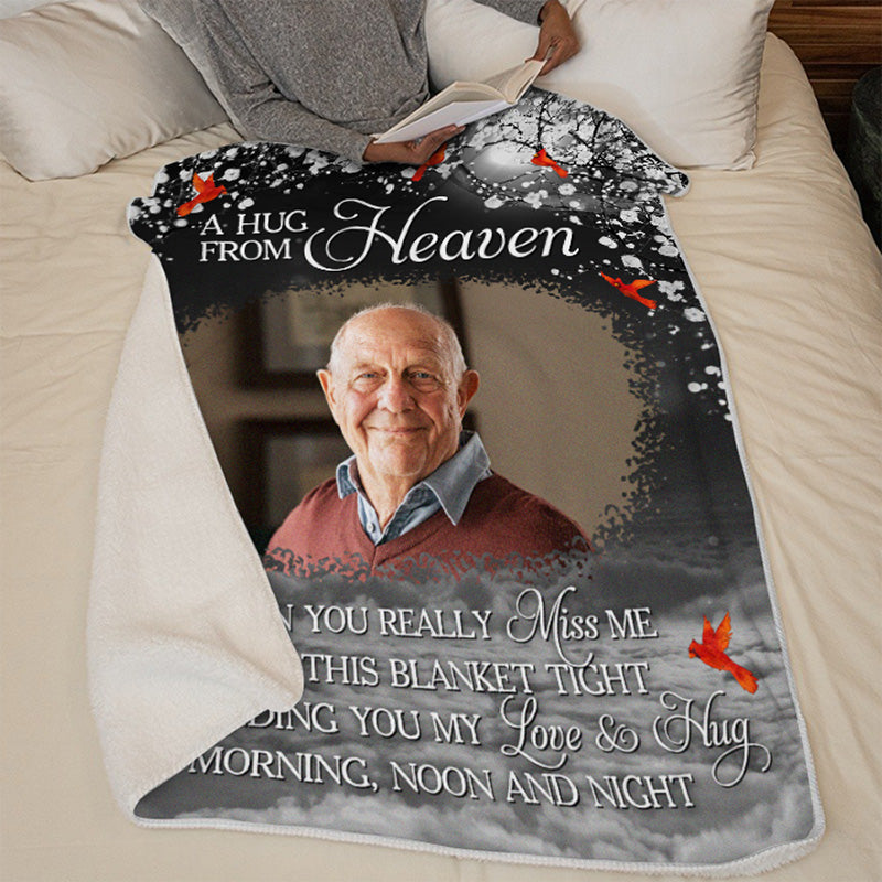 Custom Photo Blanket - Personalized Christmas Memorial Sympathy Gifts For Loss Of Mom, Dad - Your Love Will Always Be Our Guide