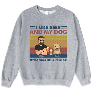 I Like Beer And My Dogs - Dog Personalized Custom Unisex T-shirt, Hoodie, Sweatshirt - Gift For Pet Owners, Pet Lovers