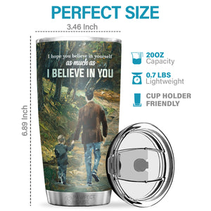 My Love Will Follow You Wherever You Go No Matter How Old You Are - Tumbler - To My Son, Gift For Son, Son Gift From Dad, Birthday Gift For Son