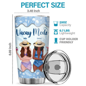 Vacay Mode - We're Trouble When We're Together - Gift For Bestie - Personalized Tumbler