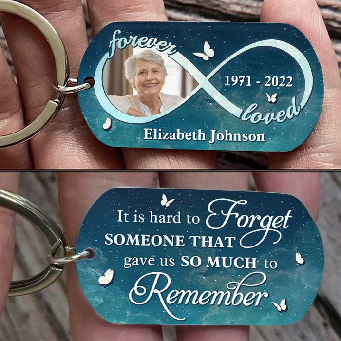 You Gave Us So Much To Remember, We Love You Forever - Upload Image, Personalized Keychain.