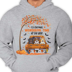 Halloween For Dogs - It's The Most Wonderful Time Of The Year - Personalized Unisex T-Shirt, Halloween Ideas.