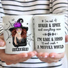 Happy Halloween - I'm Not Sugar And Spice - Personalized Mug, Halloween Ideas.