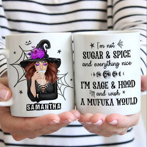 Happy Halloween - I'm Not Sugar And Spice - Personalized Mug, Halloween Ideas..