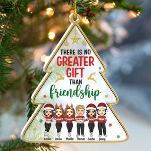 We're More Than Friends - Personalized Custom Christmas Tree Shaped Acrylic Christmas Ornament - Gift For Bestie, Best Friend, Sister, Birthday Gift For Bestie And Friend, Christmas Gift