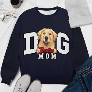 Proud Dog Mom - Gift For Dog Mom - Personalized All-Over-Print Sweatshirt.