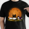 Enjoy The Halloween Night With Your Cats - Personalized Unisex T-Shirt