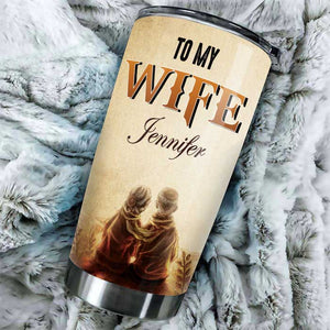To My Wife - You Are My Queen Forever - Gift For Couples, Husband Wife, Personalized Tumbler.