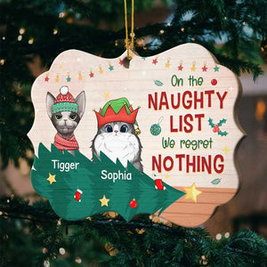 Dear Santa - I've Been A Very Good Cat This Year - Personalized Shaped Ornament.