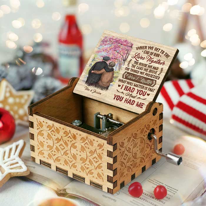 The House We Had Won't Matter - Personalized Music Box - Gift For Couples, Husband Wife