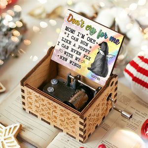 I Can Fly With My New Wings Mom - Personalized Music Box - Gift For Pet Lovers