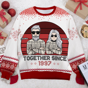 We've Been Together For Such A Long Time - Gift For Couples, Husband Wife, Personalized All-Over-Print Sweatshirt.