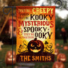 There're Creepy And There're Kooky - Personalized Funny Cat Flag, Halloween Ideas.