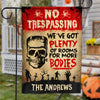 We've Got Plenty Of Rooms For More Bodies - Personalized Zombie Flag, Halloween Ideas.
