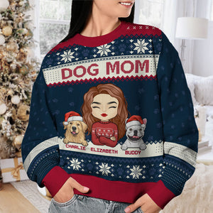 Life Is Better With Dogs - Dog Personalized Custom Ugly Sweatshirt - Unisex Wool Jumper - Christmas Gift For Pet Owners, Pet Lovers