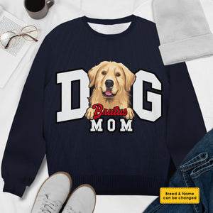 Proud Dog Mom - Gift For Dog Mom - Personalized All-Over-Print Sweatshirt.
