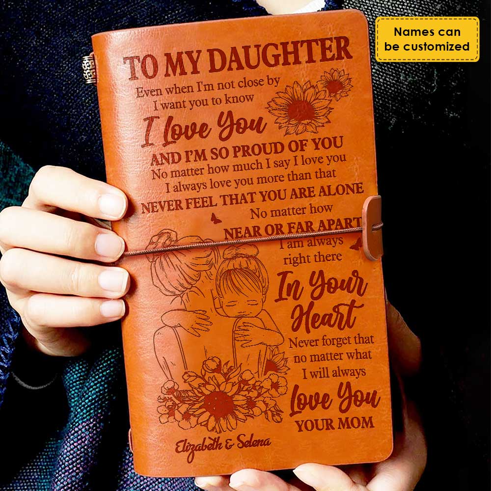 I'm So Proud Of You - Personalized Vintage Journal - Gift For Daughter