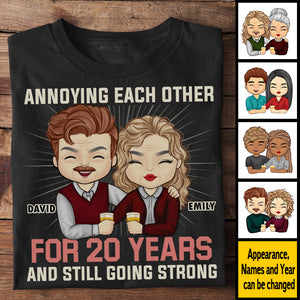Annoying Each Other For 20 Years And Still Going Strong - Gift For Couples, Personalized T-shirt, Hoodie.