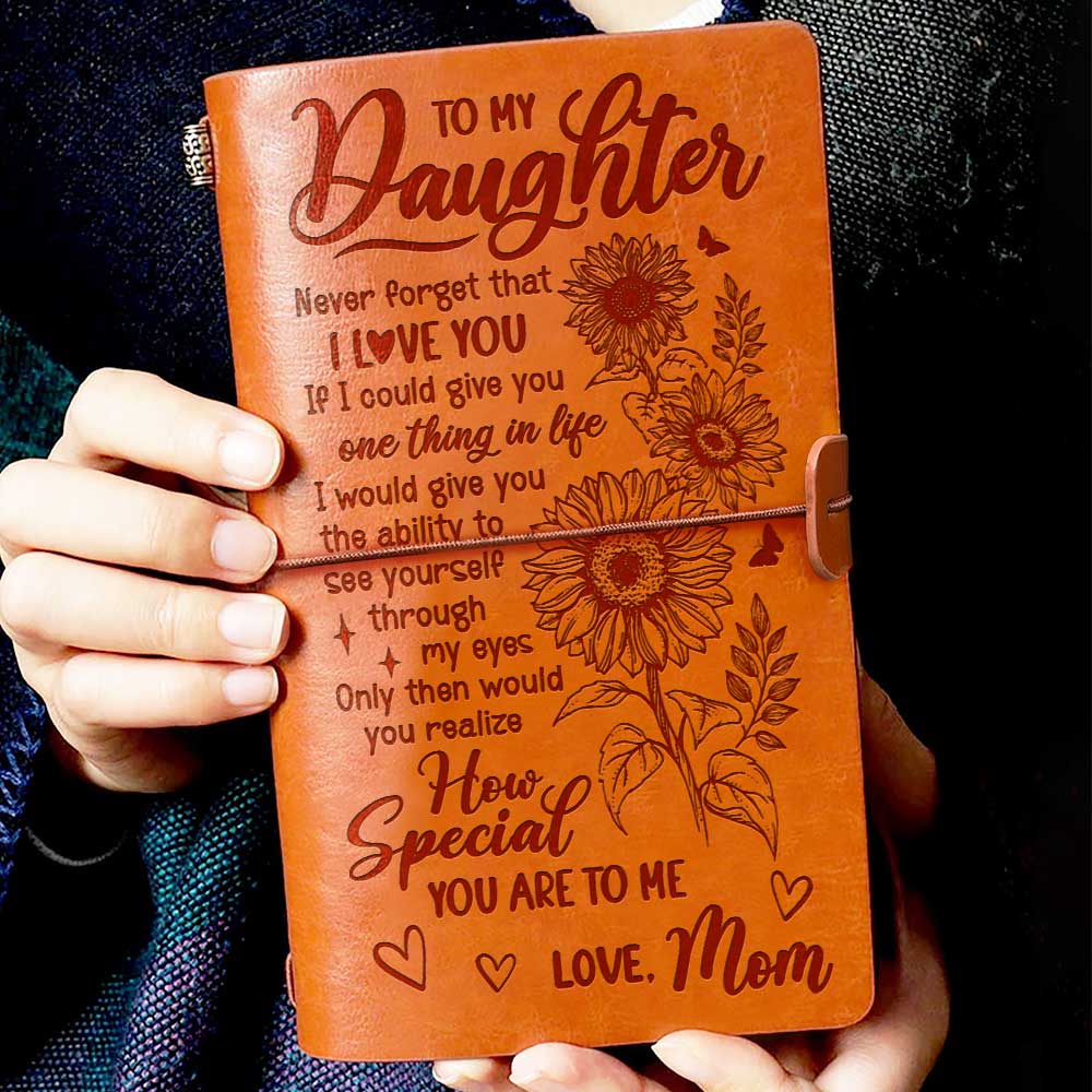 Never Forget That I Love You - Vintage Journal - Gift For Daughter