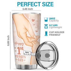 How Lucky I Am To Be Your Baby - Family Personalized Custom Tumbler - Mother's Day, Gift For First Mom