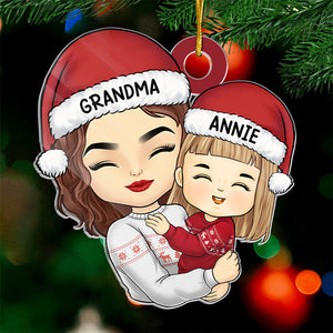 Sending You Holiday Hugs  - Family Personalized Custom Ornament - Acrylic Custom Shaped - Christmas Gift For Mom, Grandma